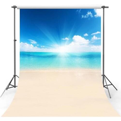 Tropical Sea Beach Starfish Shell Coral Sand Palm Tree Holiday Scenic Photo Background Photography Backdrop Photo Studio