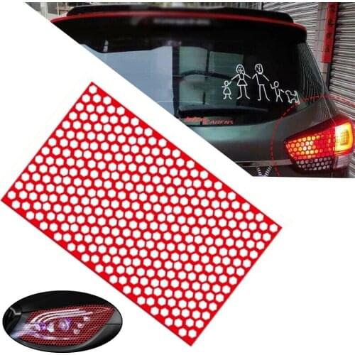 Universal Car Rear Tail Light Cover Stickers PVC Tail-Lamp Decal Warning Tape Vinyl Film Reflective Lights Stickers Accessories