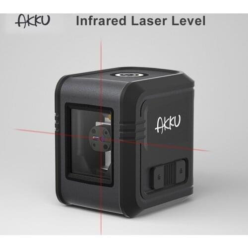 New AKKU Infrared Laser Level Self-Leveling Fixed Bracket 0.25mm Highlight Red Line Cross Laser Line for Interior Decoration