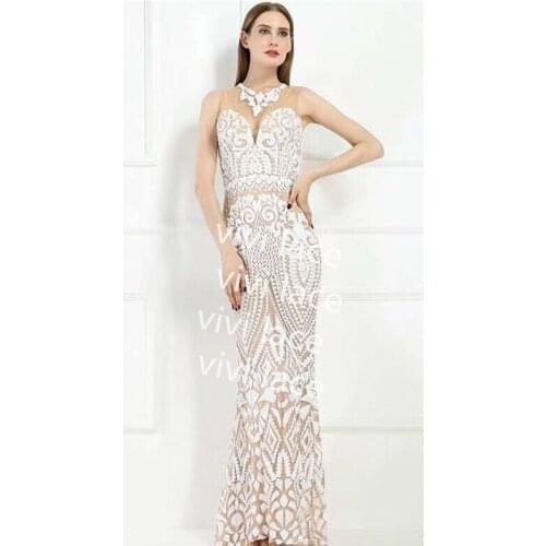 Stock jj001# 5 yards offwhite embroidery sequin net tulle mesh lace for bridal wedding dress/sawing