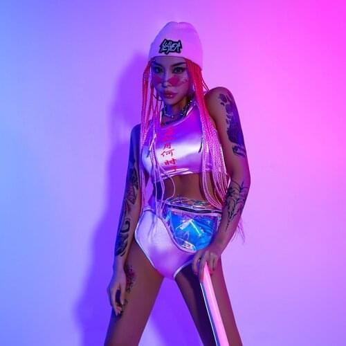 Party Gilr Sexy Bar Gogo Dance Costumes Women Nightclub Dj Costumes Group Dance Team Ds Lead Costume Pole Dance Clothing DQS6717