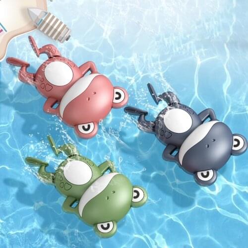 1Pc Cute Baby Bath Toys Cartoon Animals Frog Clockwork Toys Kids Swimming Pool Water Game Kids Water Toys Gifts