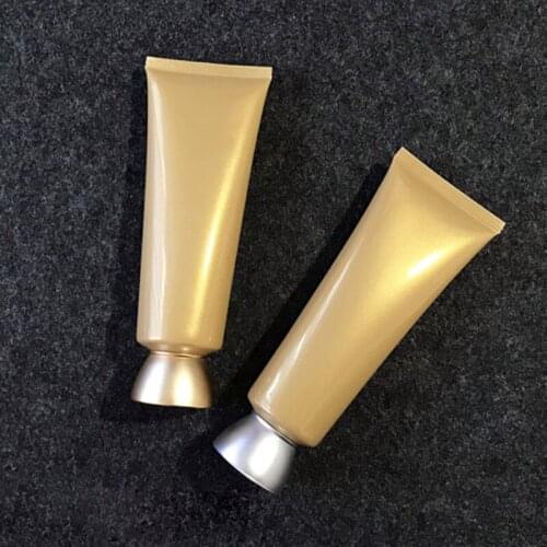 120ml 48 pcs/lot gold soft tube for clean wash / hand cream/essence/gel/moisturizer/mask cosmetic packing plastic tube
