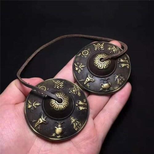 2pcs/set Treasure Copper Bell Old Classic Item 6.5cm High Quaity