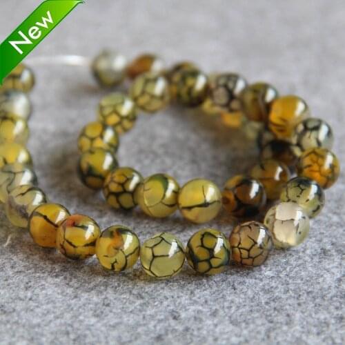 2021 New For Necklace&Bracelet 10mm Multicolor Natural Yellow Onyx Beads Round DIY Loose Carnelian Jewelry Accessory Part 15inch