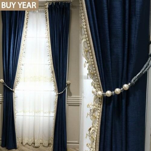 2021 New Modern Light Luxury Simple European Velvet Cloth Embossed Elegant Living Room Bedroom Blackout Curtain Cloth Finished