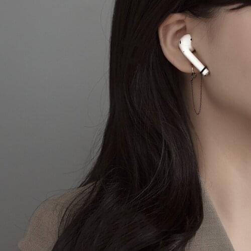 925 Sterling Silver Bluetooth Earphone Spring Earring DIY Ear Anti-lost Anti Fall Earhook Wireless Protective Protector Unisex E