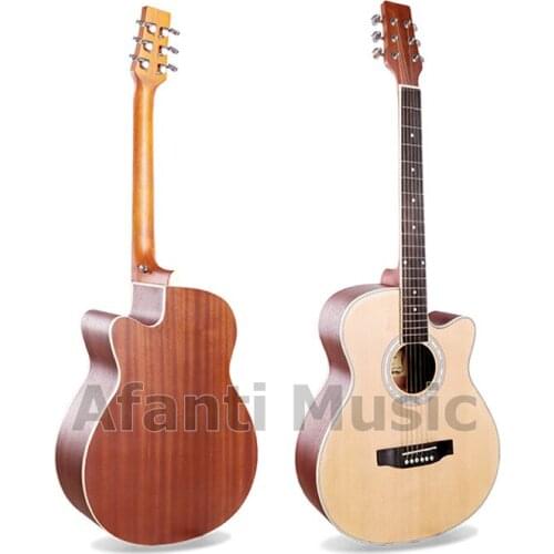 Afanti Music 40 inch Spruce top / Sapele Back & Sides Acoustic guitar (WY-014)