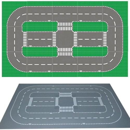 City Road Street Baseplate Set Building block Colorful Base plate Creative Splicing of Plate Compatible All Brand