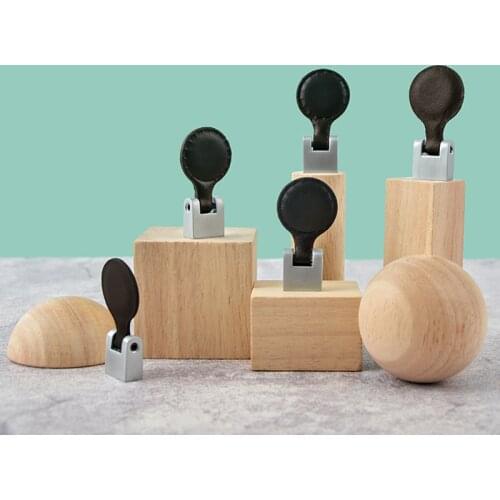 Free shipping Fashion Hardware leather handleS Zinc alloy coffee wardrobe handle Single hole drawer small knobs Cortical handles