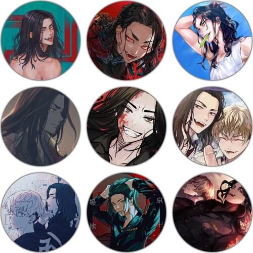 Tokyo Revengers Anime Badges Cosplay Keisuke Baji Pins Cute Brooches Fans Collection Props Cartoon Figures Backpack Accessories