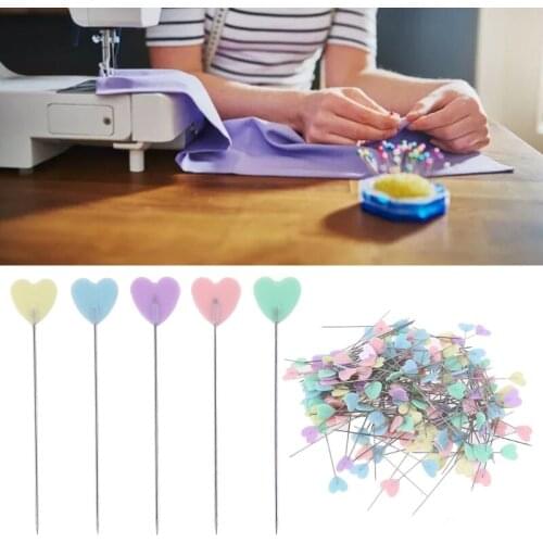 200pcs Heart Dressmaker Pins Needles Jewelry Making Tools DIY Quilting Sewing 1XCB
