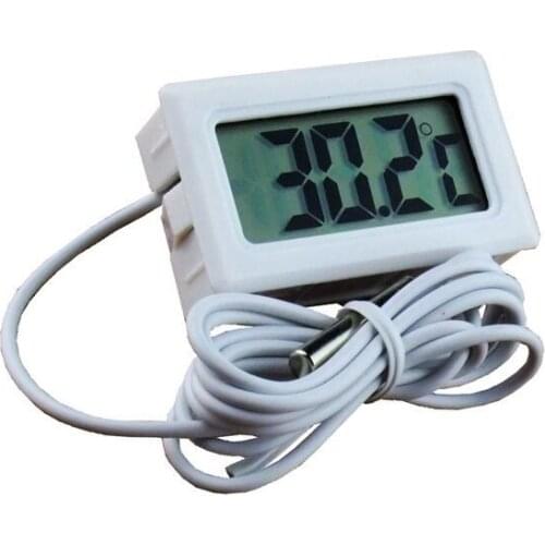 Digital LCD Screen Thermometer Refrigerator Fridge Freezer Aquarium FISH TANK Temperature -50~110C GT Black White Color