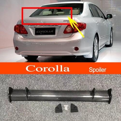 Corolla 2007-2013 Real Carbon Fiber GT-style Car-styling Sporty Rear Trunk Wing Spoiler for Toyota Corolla 2007-2013 Sedan