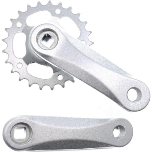 25/28T Children Kids Bicycle Crankset 102/114mm Crank Set Square Hole Aluminum Alloy Single Speed Bike Parts