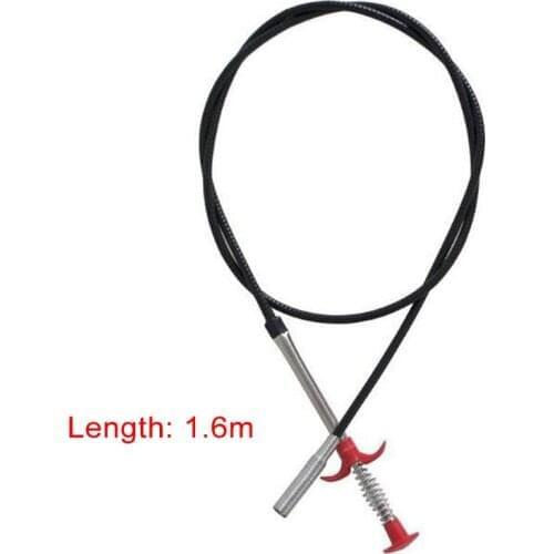 160cm Drain Snake Spring Pipe Dredging Tool 1.6cm Drain Snake For Kitchen Sink Bathroom Tub Toilet