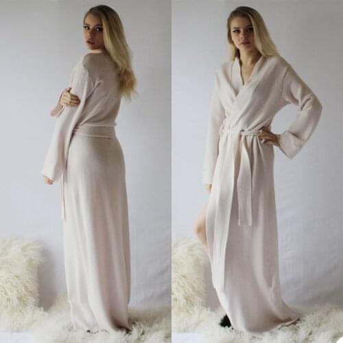 Elegant Womens Bridal Gowns Long SLeeve Bathrobe Women Lingerie Nightgown Pajamas Sleepwear Custom Made Housecoat Nightwear