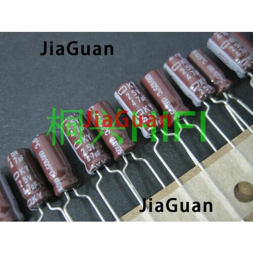 50pcs NEW CHEMI-CON ky 25v47uf NIPPON KY 25V 47UF 5x11MM electrolytic Capacitor 47UF 25V NCC 47uf/25v