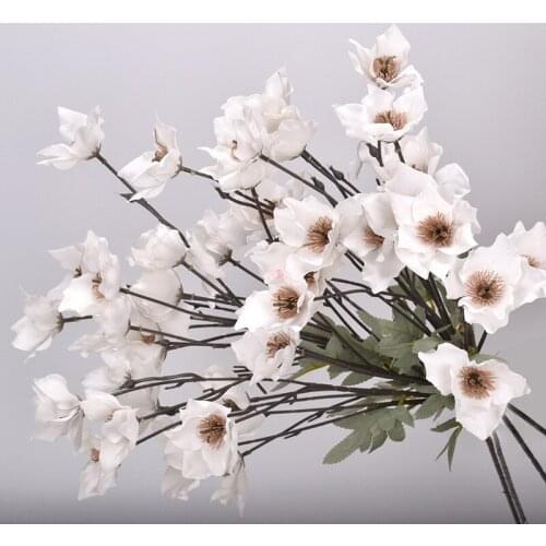 6 Heads Narcissus Artificial Flowers Wedding Decoration Fake Flowers Home Living Room Garden Decor Outdoor Flores Artificiales