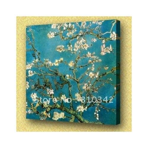 Van Gogh oil painting (apricot blossom) hand painted oil paintings for living room 24x24 inch U2VG09