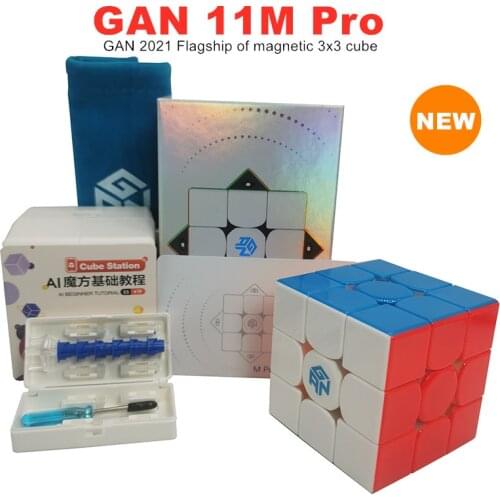 Newest GAN 11M Pro UV Coated 3x3x3 Magnetic Magic Cube Professional Speed Puzzle Cube GAN 11M Educational Toy For Children