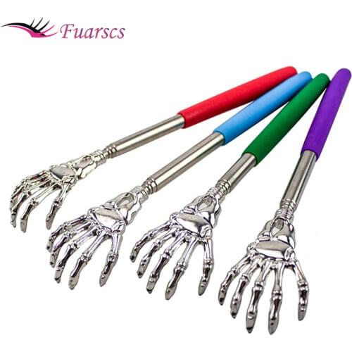 Back Massager Back Scratcher Stainless Steel Claw Massager Back Scraper Extendable Telescoping Itch Stick Health Care Relaxation