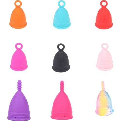 Mestrual Cup With Ring Hygiener Period For Women Menstruatie Cup Medical Grade Silicone Menstrual Cup Collector Menstrual