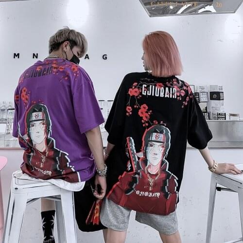 Fashion Japanese Anime T Shirt Men New Funny Cartoon Summer T-shirt Casual Cool Streetwear Tshirt Couple Hip Hop Top Tee Male
