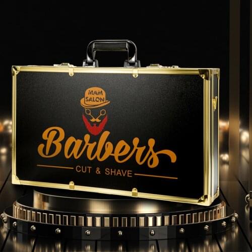 Net celebrity hairdressing toolbox portable password hairdressing suitcase scissors box oil head clippers tool storage box