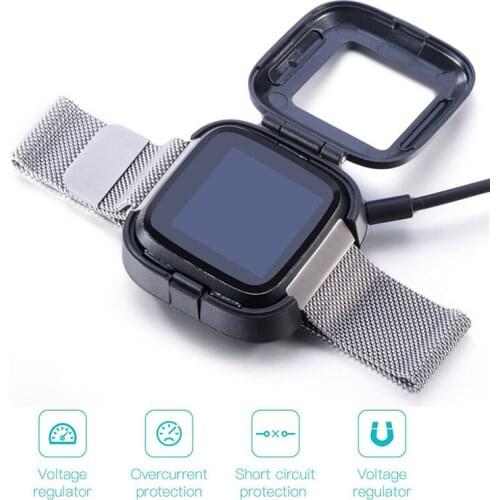 Fivstr 1m Fitbit Versa USB Charging Data Cradle Dock Cable Charger Station Cord For Fitbit Versa Sport Smart Watch