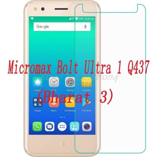 Smartphone 9H Tempered Glass for Micromax Bolt Ultra 1 Q437 Bharat 3 GLASS Protective Film Screen Protector cover phone