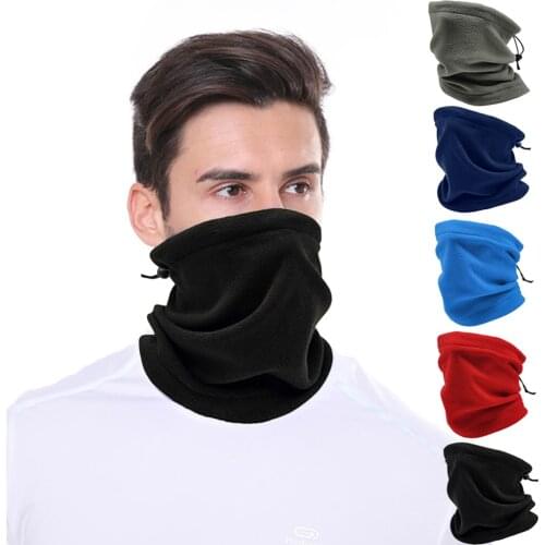 Winter Windproof Scarves Fleece Tube Bandana Scarf Mask Soft Half Face Cover SKi Snowboard Neck Warmer Gaiter Fashion Women Men