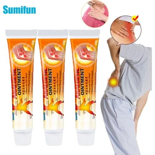 Sumifun 1/2/3/5Pcs Pain Relief Ointment Chinese Herbal Cream Rheumatoid Arthritis Joint Muscle Analgesic Cream Medical Plaster