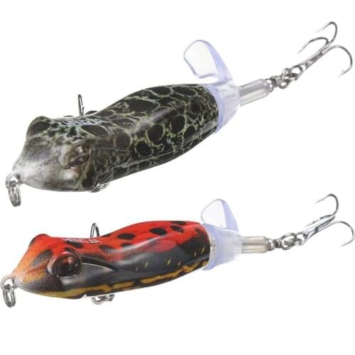 1pc 9.5cm Frog Fishing Lures Artificial Bait Suit For Fishing Accessories Strike Maxx Whopper Plopper Plastic Hard Fake Baits