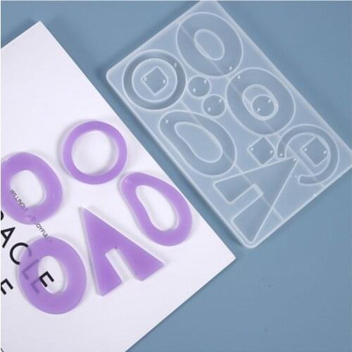 1 PCS Earrings Pendants Silicone Mold DIY Jewelry Making Tool Moulds UV Epoxy Resin Decorative Craft