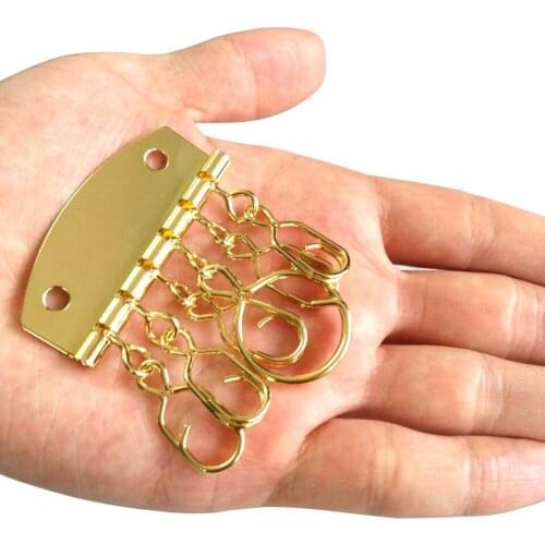 10pcs 6 hook sewing Patchwork key sewing DIY Key Holders sewing metalware Key DIY accessories key chain ring keyfob with rivet