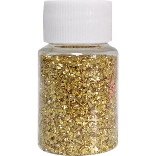 20G Champagne Gold Broken Stones Epoxy Resin Jewelry Mold Fillings Art Crafts