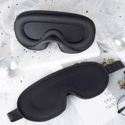 3D Sleeping Mask Block Out Light Sleep Mask Ice Silk Eye Shade Blindfold For Eyes Sleep masker Sleeping Aid Face Mask Eyepatch