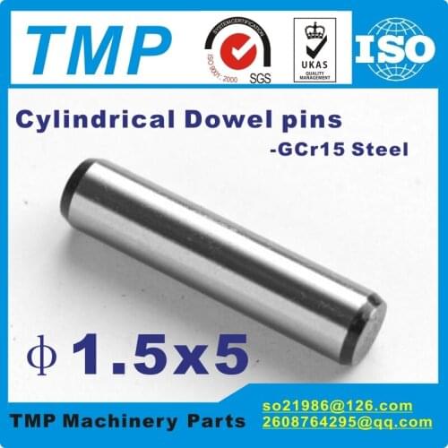 50 pieces/Lot 1.5x5mm Locating Pins/Dowel pins/Cylindrical position pins For Mechanical Uses-TLANMP Material:Steel GCr15