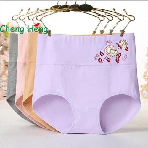 CHENG HENG Explosive Printing High Waist Underwear Ladies Abdomen Underwear Cotton Abdomen High Waist Underwear