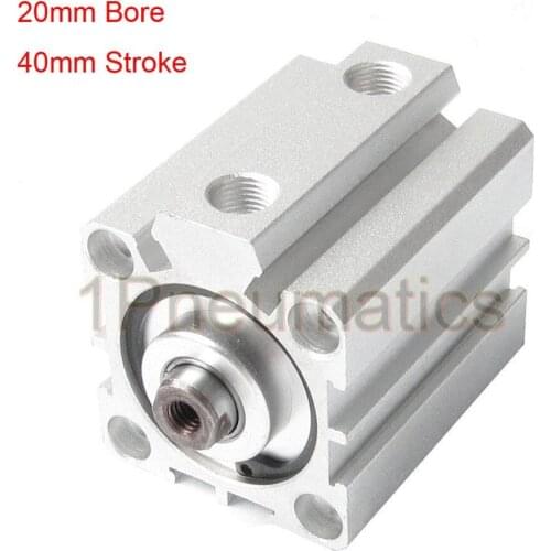 Free Shipping 2PCS/LOT Double Action Stroke Push In Slot Thin Air Cylinder SDA20-40