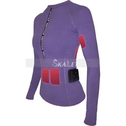 Wireless Device-controlled Ems Specializes In Reducing Tummy Purple Ladies Gym Suit