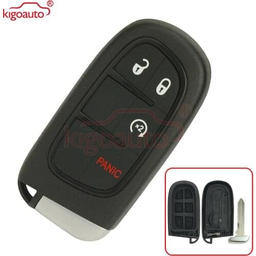 Kigoauto 56046956AC 56046956 GQ4-54T smart key case 3+1 button 2013 2014 2015 2016 for Dodge Ram 1500 2500 3500 Pickup Truck