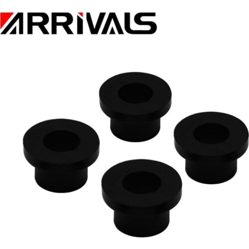 4pcs Black Motorcycle Handlebar Bushing Riser Insert Replacement For Harley Universal