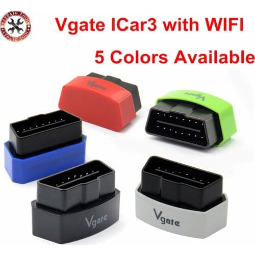 [Genuine]Vgate iCar 3 ELM327 WiFi OBD2 Diagnostics Scanner for ANDROID iOS iPHONE iPAD Vgate iCar3 WIFI Lowest Price