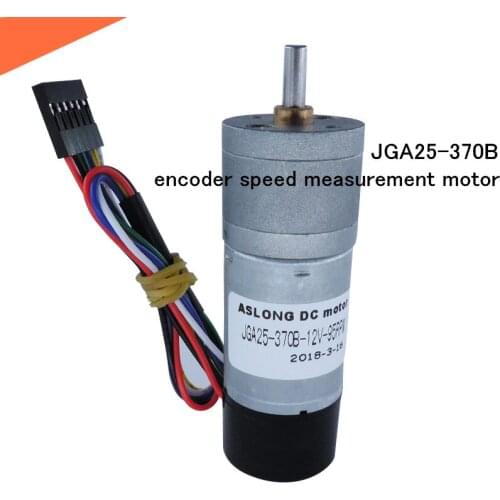 JGA25 370B encoder speed measurement motor,6V-24V 12V micro dc gear brush motor