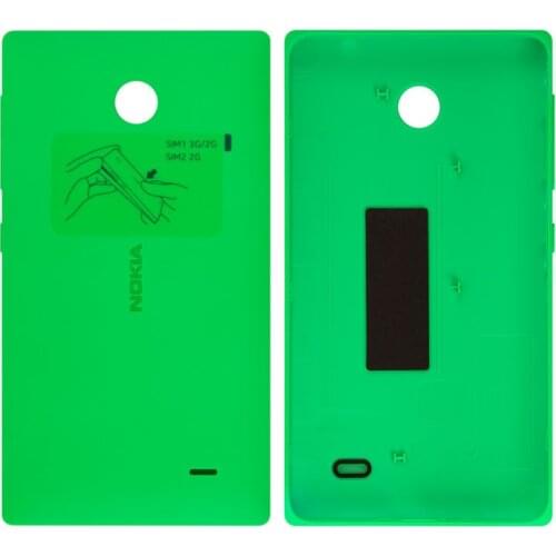 Housing Back Cover Battery Cover Repair Part Replacement compatible with Nokia X Dual Sim, (with side button)