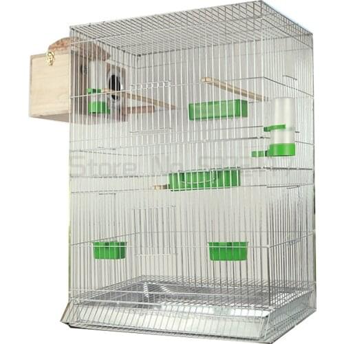 Large bird cage decoration for parrot metal bird house advanced breeding cage pet supplies myna parrot nest bird bed