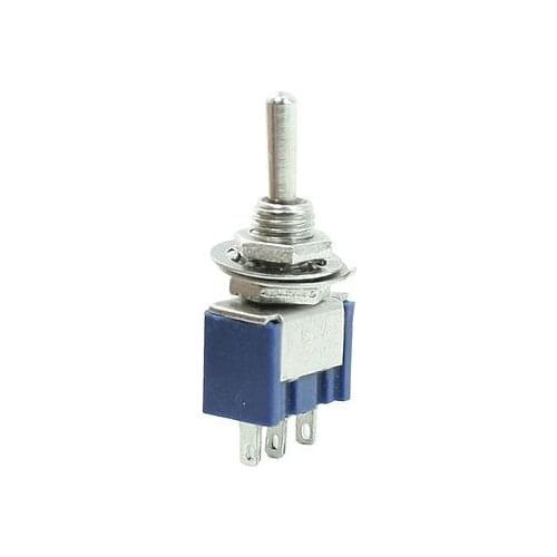 6A/125VAC 3A/250VAC 3-Pin SPST On/Off/On 3 Position Latching Mini Toggle Switch