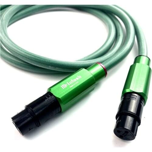 New Mcintosh 4N Copper XLR Balance Cable with Green Plug HiFi Audio Line for DIY Amplifier CD Player Concert
